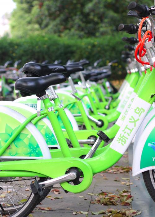 City bikes in China